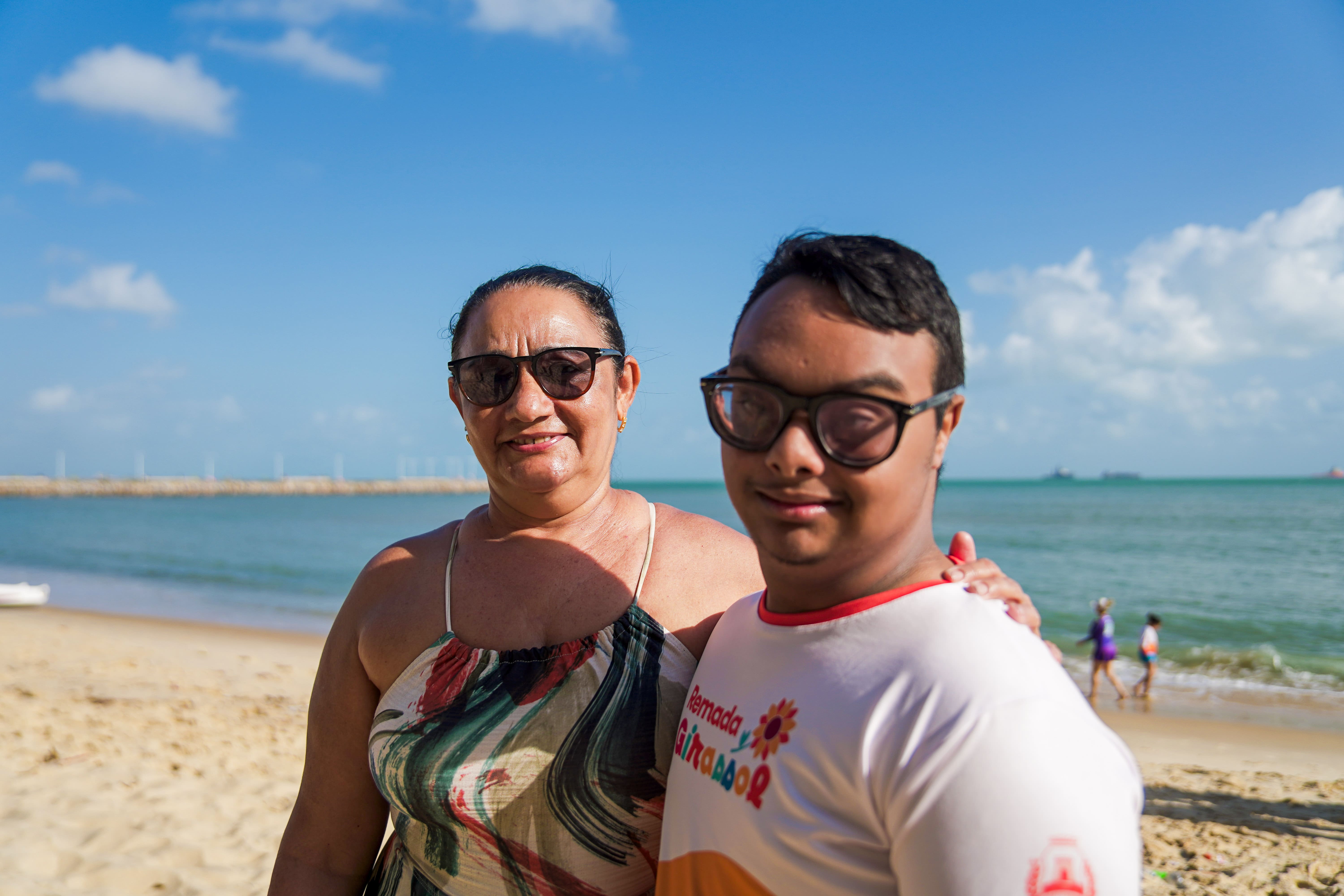 Luciane Garcia, mãe de Pedro Lucas, elogiou o acolhimento oferecido pelos profissionais durante a atividadeLuciane Garcia, mãe de Pedro Lucas, elogiou o acolhimento oferecido pelos profissionais durante a atividade